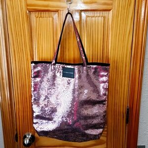 NWT- VS Light Pink Bling Tote